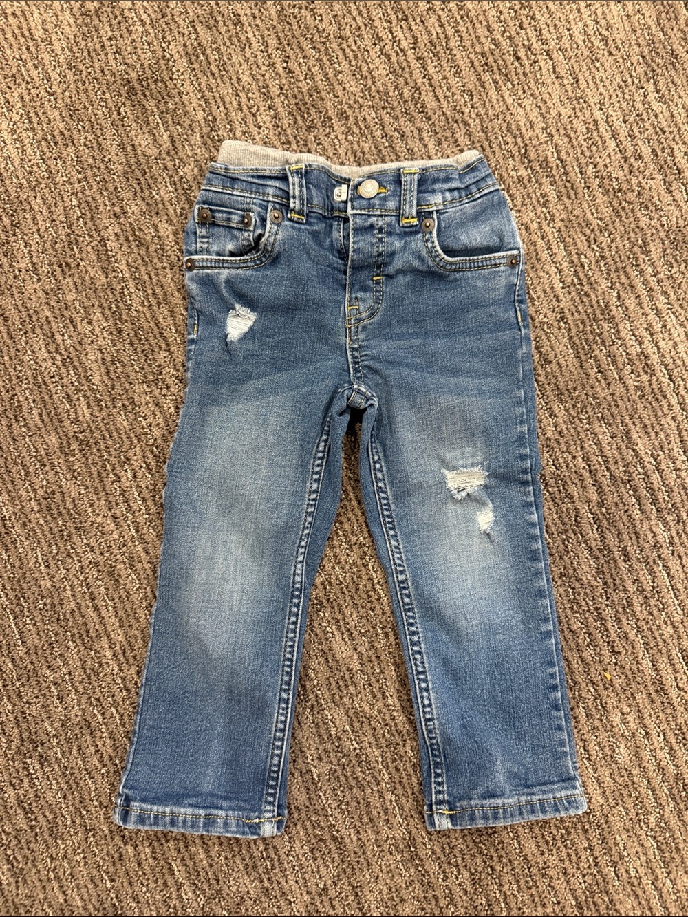 Levi's Light Blue Distressed Kids Jeans